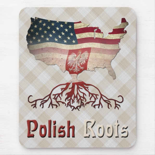 Polish American Roots Mousemat (Front)