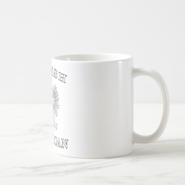 Polish American White Eagle Coffee Mug (Right)