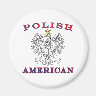 Polish American White Eagle Magnet