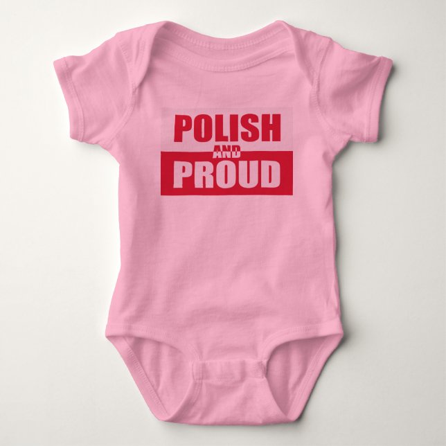 Polish and Proud Baby Bodysuit (Front)