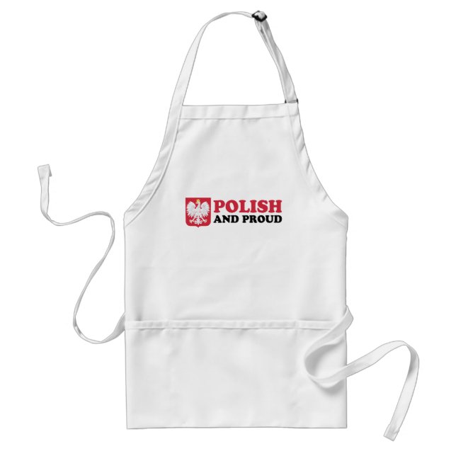 Polish And Proud With White Eagle Standard Apron (Front)
