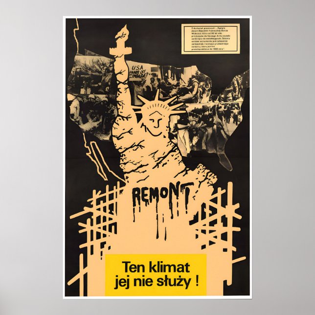 Polish Anti-Racism Poster This climate doesn't (Front)