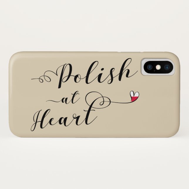 Polish At Heart Mobile Phone Case (Back (Horizontal))