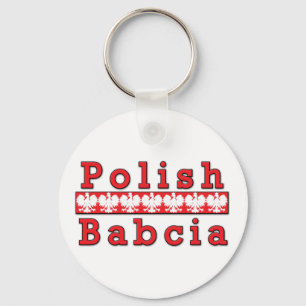 Polish Babcia Eagles Key Ring