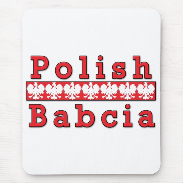 Polish Babcia Eagles Mouse Mat (Front)