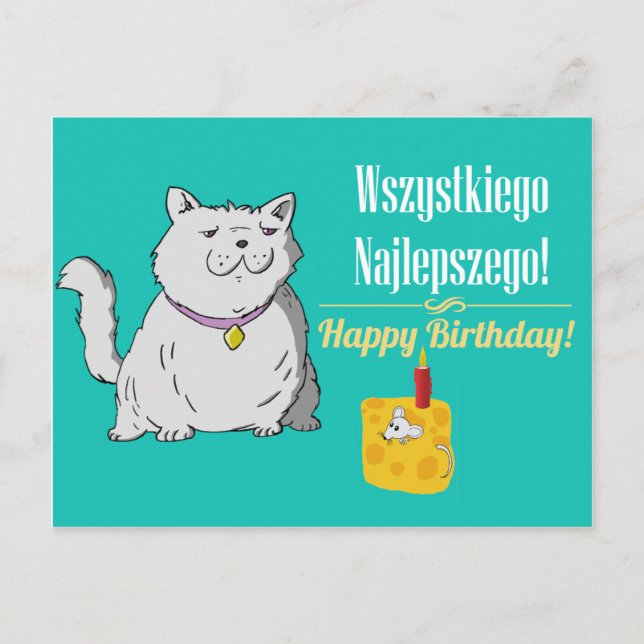 Polish  Birthday card (Front)