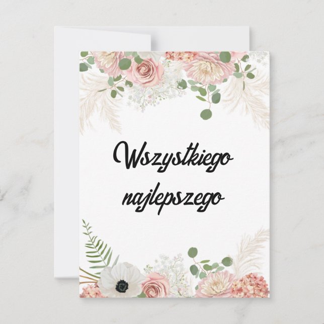 Polish Birthday Card Custom (Front)