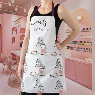 Polish bottle Custom Nail Salon  Apron