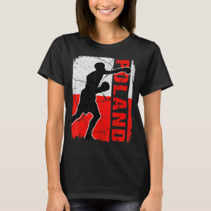 Polish Boxing Team Poland Flag Boxing Gloves T-Shirt