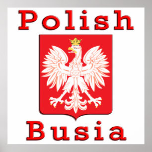 Polish Busia Eagle Poster