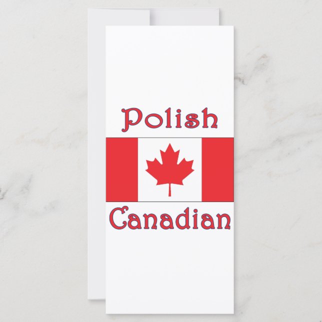 Polish Canadian Canada Flag (Front)