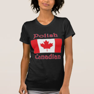 Polish Canadian Canada Flag T-Shirt