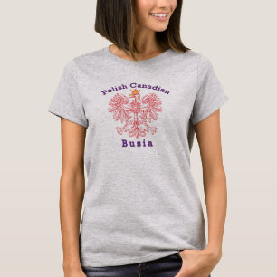 Polish Canadian Eagle Busia T-Shirt