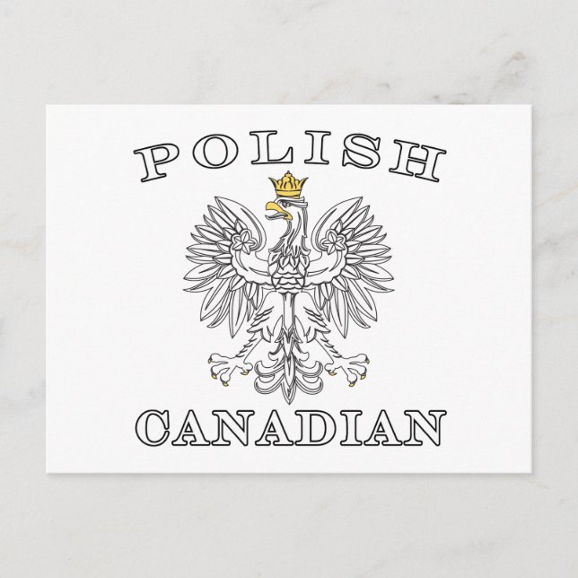Polish Canadian Eagle Postcard (Front)