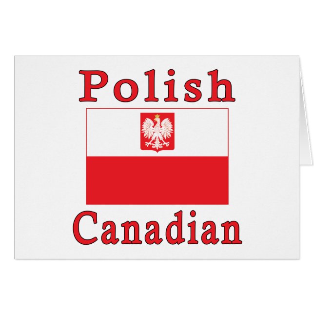 Polish Canadian Falcon Flag (Front Horizontal)