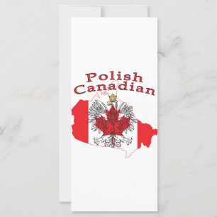 Polish Canadian Flag Map