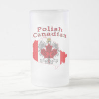 Polish Canadian Flag Map