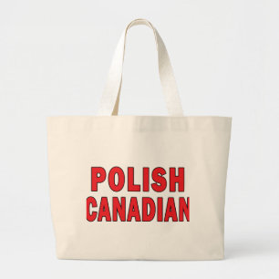 Polish Canadian Large Tote Bag