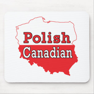 Polish Canadian Polish Map Mouse Mat