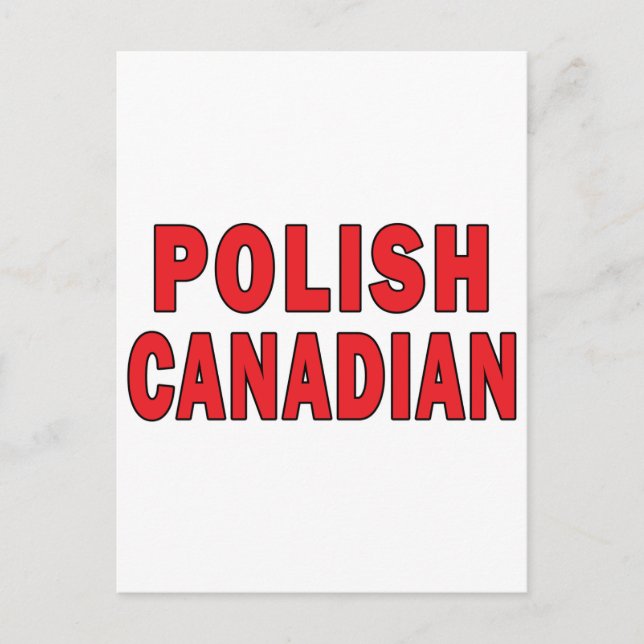 Polish Canadian Postcard (Front)