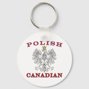 Polish Canadian White Eagle Key Ring