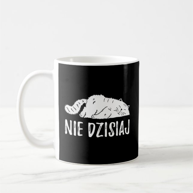 Polish Cat Poland Polska Coffee Mug (Left)