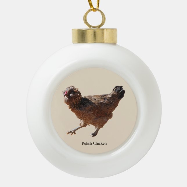 Polish Chicken ornament (Front)