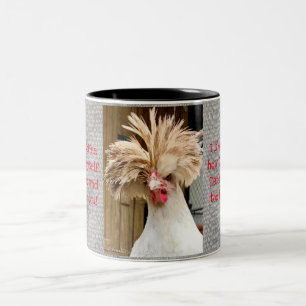 Polish Chicken with Attitude Two-Tone Mug, 11 oz Coffee Mug