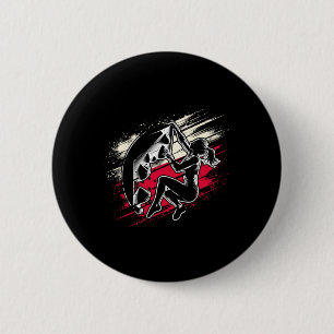Polish Climber - Distressed Boulderer Climbing 6 Cm Round Badge
