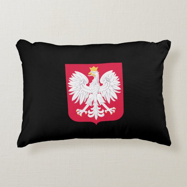 Polish coat of arms decorative cushion (Front)