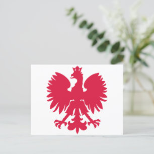 Polish Coat of Arms Eagle Postcard