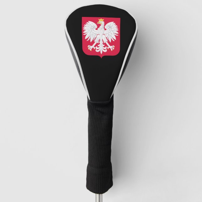 Polish coat of arms golf head cover (Front)