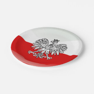 Polish Coat of arms Paper Plate