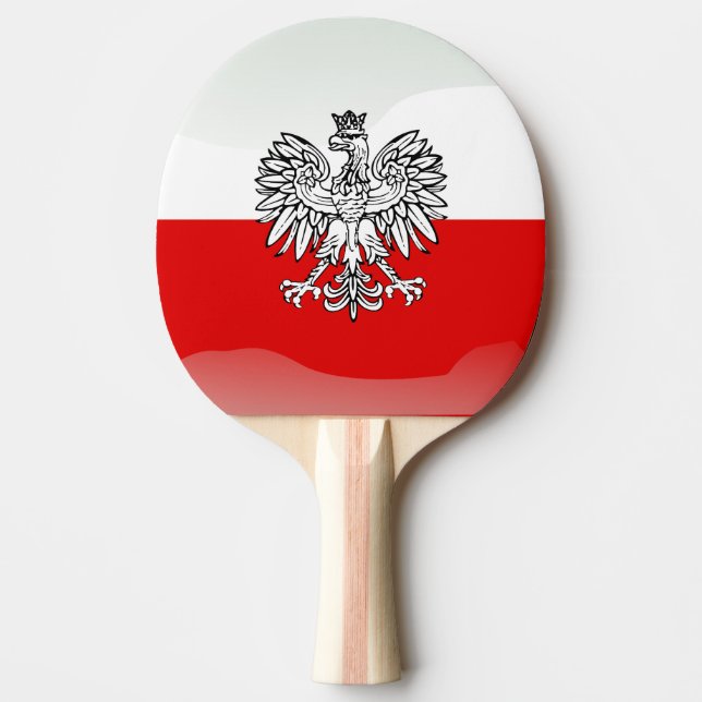 Polish Coat of arms Ping Pong Paddle (Front)
