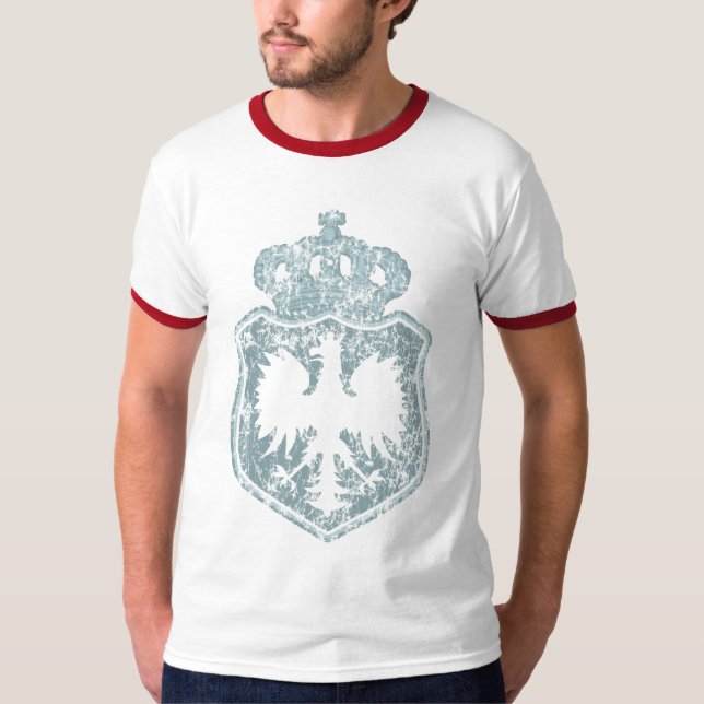 Polish Crest w/crown t shirt (Front)