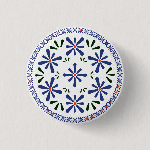 Polish design of traditional ceramics. 3 cm round badge
