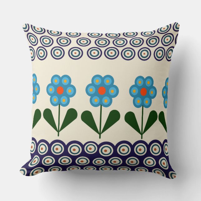 Polish design of traditional ceramics cushion (Front)