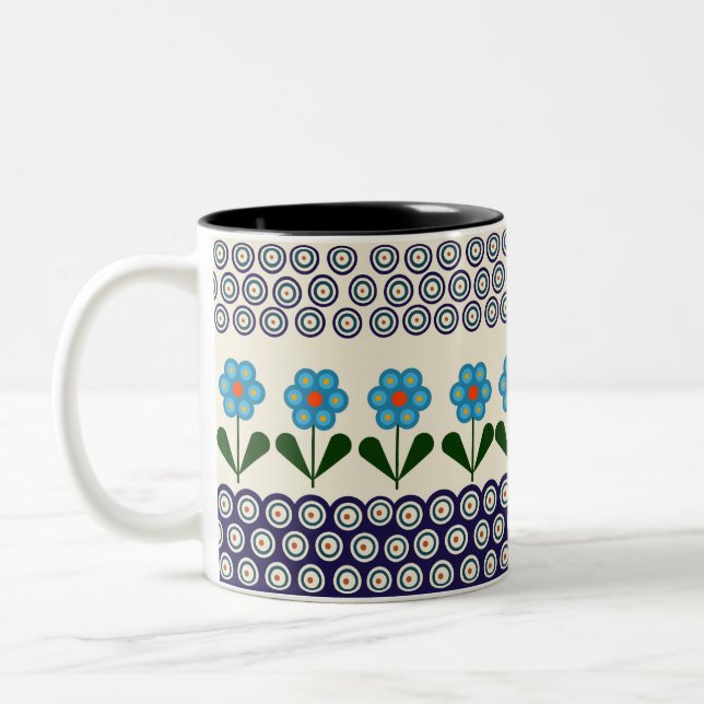 Polish design of traditional ceramics Two-Tone coffee mug (Left)