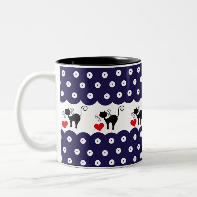 Polish design of traditional ceramics Two-Tone coffee mug (Left)