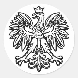 Polish Eagle Classic Round Sticker