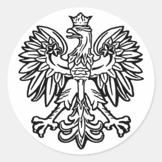Polish Eagle Classic Round Sticker
