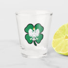 Polish Eagle Clover Shot Glass