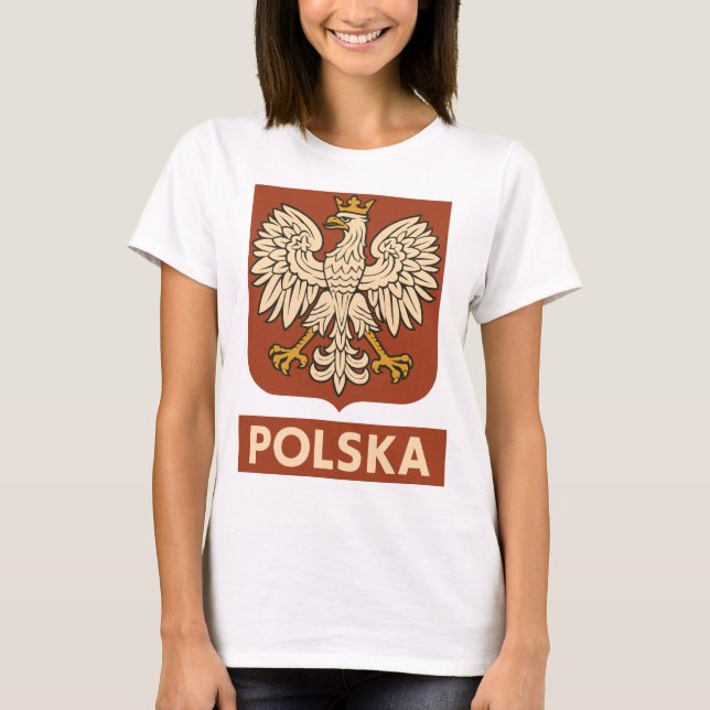 Polish Eagle Emblem Polska T-Shirt (Front)