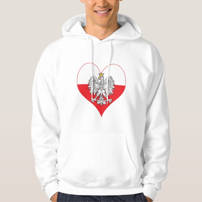 Polish Eagle Heart Hoodie (Front)