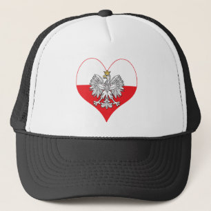 Polish Eagle Heart Trucker Hat