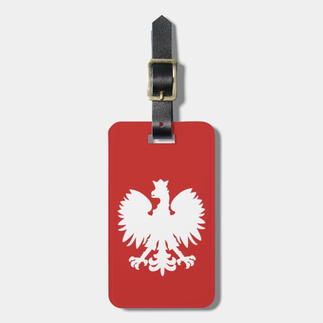 Polish Eagle Luggage Tag (Front Vertical)