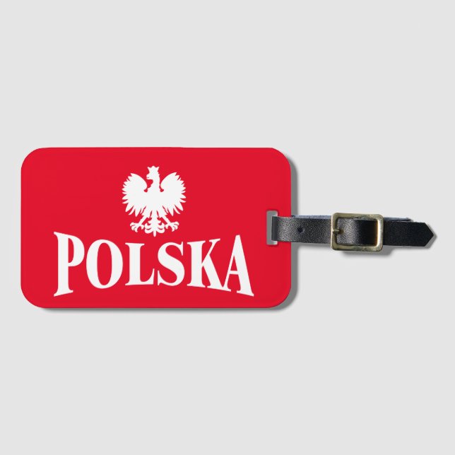 Polish Eagle Luggage Tag (Front Horizontal)