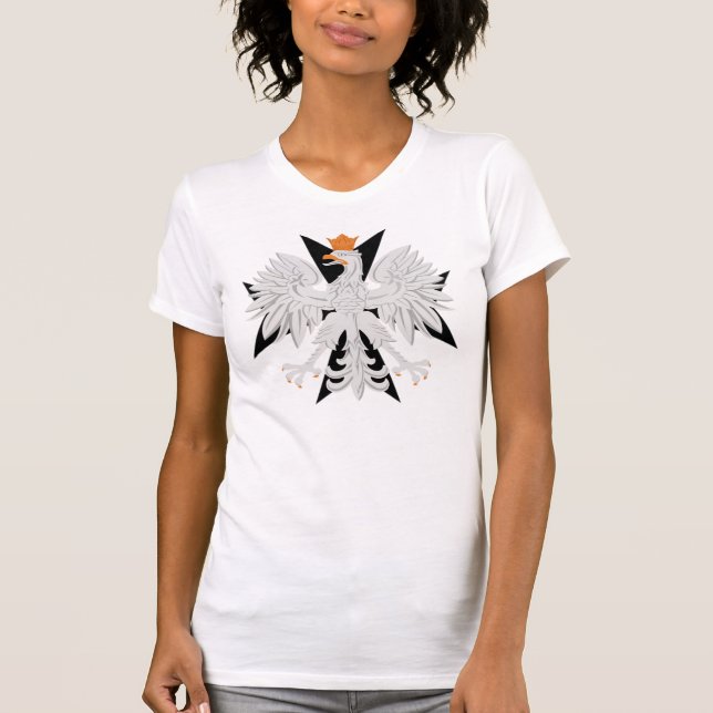 Polish Eagle Maltese Cross T-Shirt (Front)