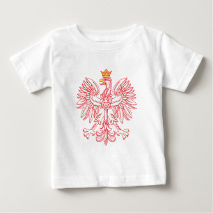 Polish Eagle Outlined In Red Baby T-Shirt