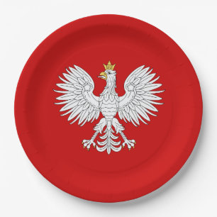 Polish Eagle Paper Plate